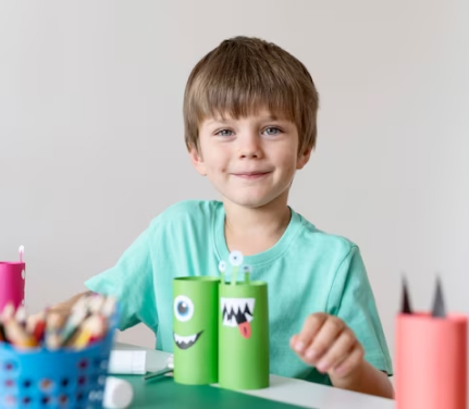 Children participating in creative learning activities and hands-on exploration at Quokka Kids in Laurinburg, NC