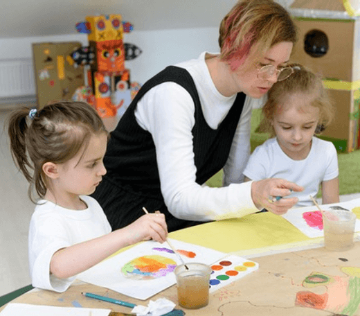 Children exploring hands-on activities at Quokka Kids in Beaver Dam, WI.